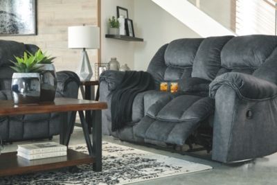 Signature Design by Ashley® Capehorn Granite Double Reclining Loveseat-3