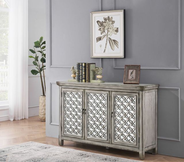 Coast2Coast Home™ Cara Lizzy Hazy Grey Credenza | Bob Mills Furniture