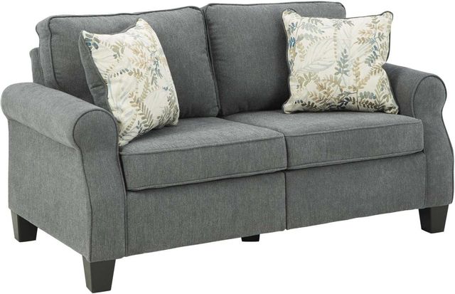 Signature Design by Ashley® Alessio Charcoal Loveseat-0