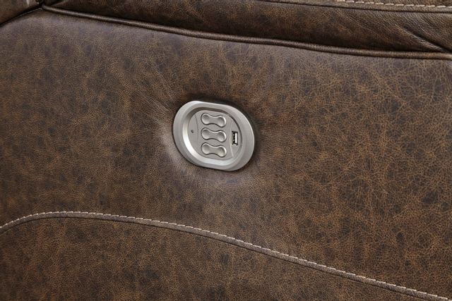 Canapé inclinable motorisé avec appuie-tête ajustable Wurstrow, brun, Signature Design by Ashley® 4