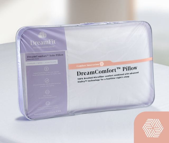 DreamFit® DreamComfort™ Solo Plush Standard/Queen Pillow 4