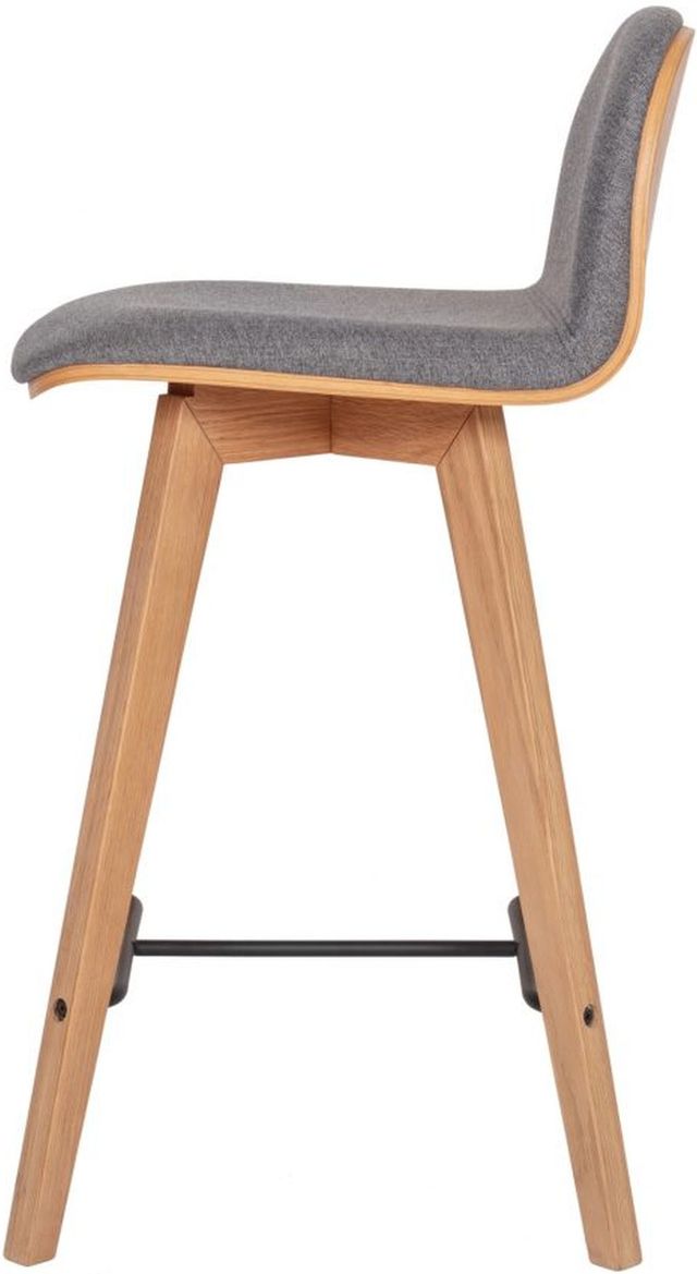 Moe's Home Collections Napoli Grey Counter Height Stool 1