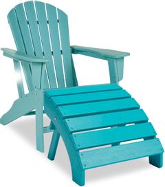 Signature Design by Ashley® Sundown Treasure 2-Piece Turquoise Outdoor Seating Set