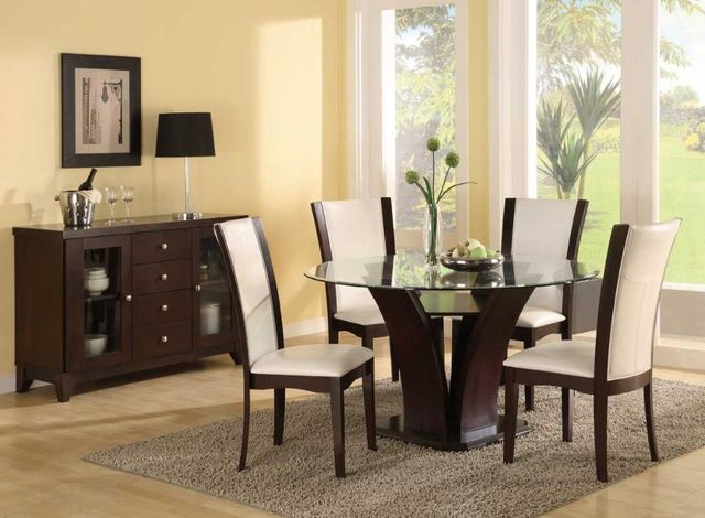 Homelegance® Daisy Espresso 54" Round Dining Table 4