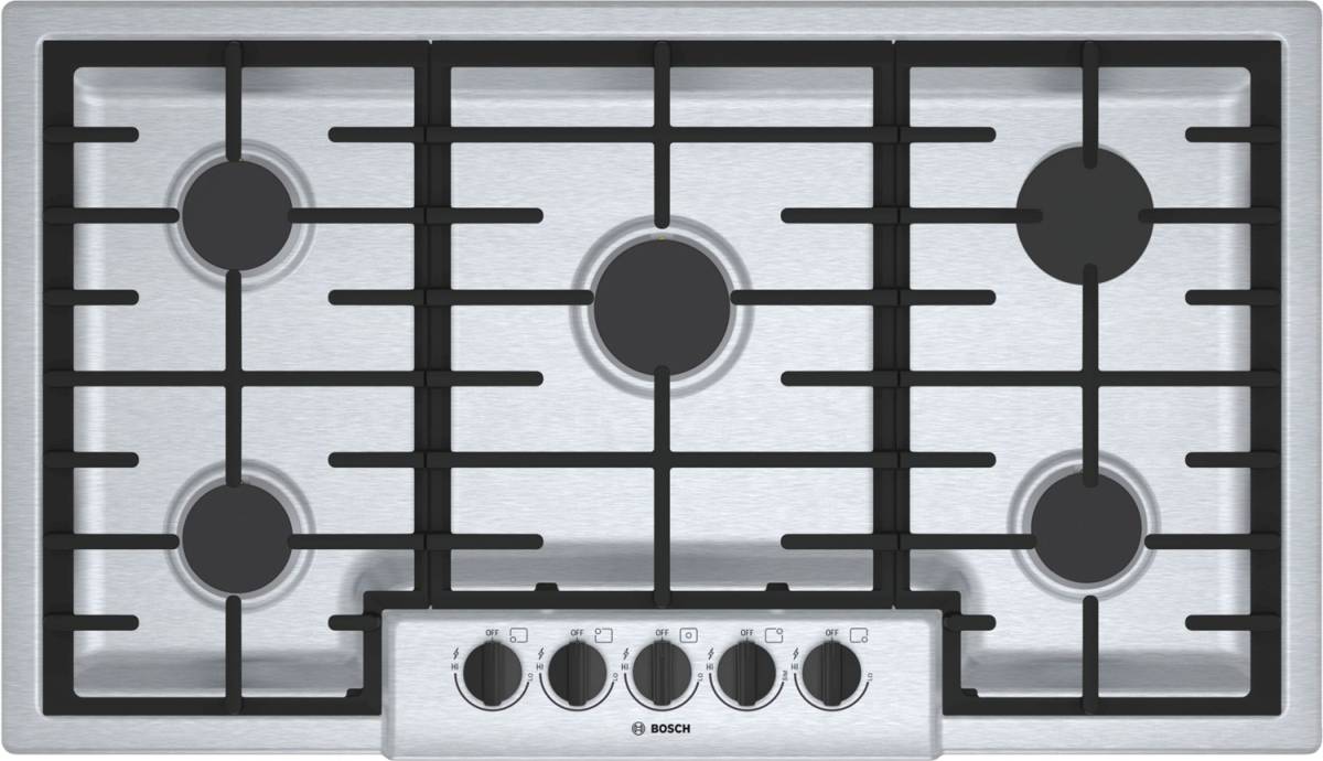 Bosch 500 Series Stainless Steel Gas Cooktop Vance BrandSource