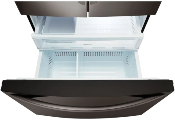 Réfrigérateur à portes françaises de 30 po LG® de 21,8 pi³ - Acier inoxydable noir résistant aux traces de doigts 2