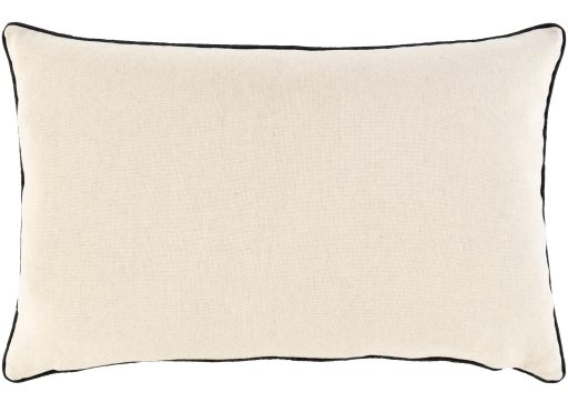 Surya Chateau Light Gray 14" x 22" Toss Pillow with Down Insert 2
