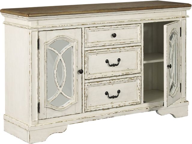 Signature Design by Ashley® Realyn Chipped White Dining Room Server-1