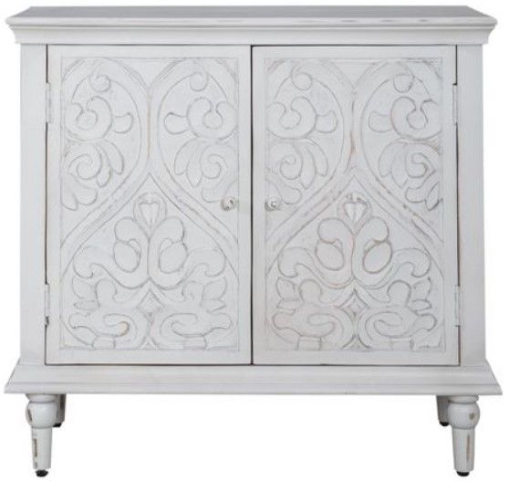 Liberty French Quarter Chalky White Accent Cabinet-1