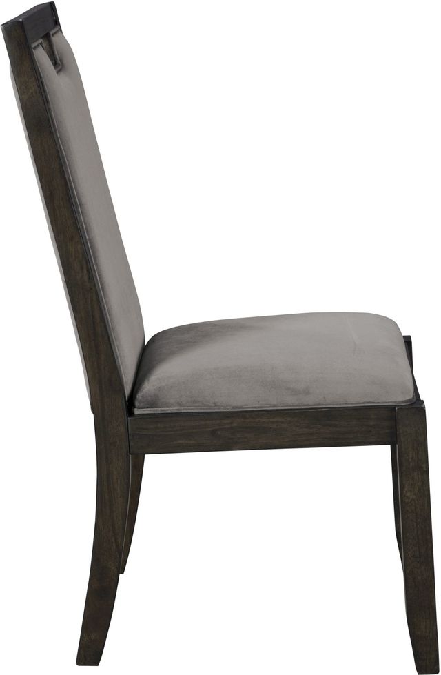 Signature Design by Ashley® Hyndell Gray/Dark Brown Upholstered Side Chair 3