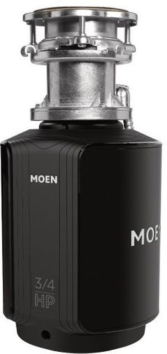 Moen® GX Series 0.75 HP Batch Feed Black Garbage Disposal