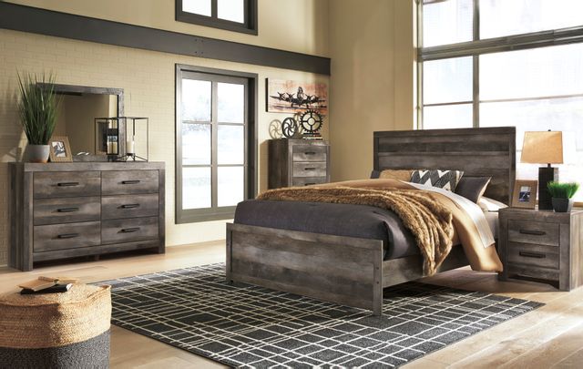 Signature Design by Ashley® Wynnlow 3-Piece Gray Queen Panel Bed Set 3