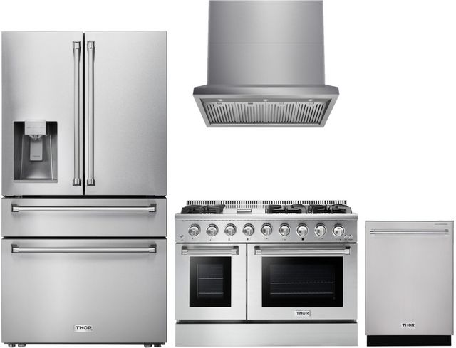 Thor Kitchen® 4 Piece Stainless Steel Kitchen Package | Appliance Solutions