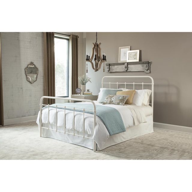Kith White Metal Twin Bed-0