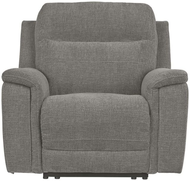 Signature Design by Ashley® Mouttrie Smoke Power Recliner with Adjustable Headrest-2