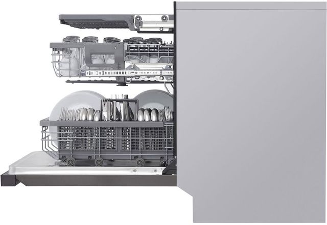 LG 24" PrintProof™ Black Stainless Steel Built In Dishwasher 8
