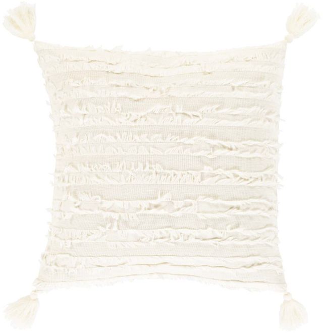 Surya Sereno Ivory 20"x20" Pillow Shell with Down Insert-0