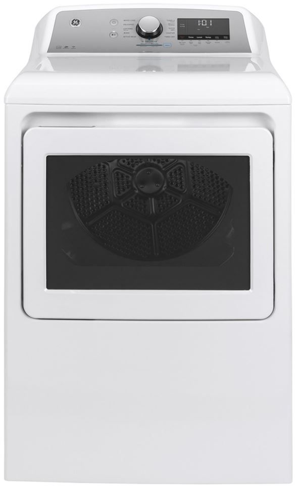 GE® 7.4 Cu. Ft. White Front Load Electric Dryer