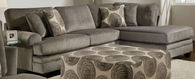 Albany Industries 2-Piece Groovy Smoke Sectional