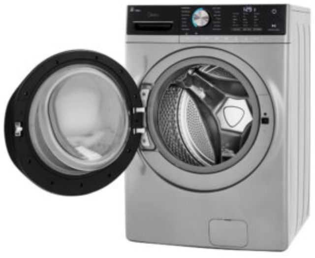 Midea® 5.2 Cu. Ft. Front Load Washer & 8.0 Cu. Ft. Gas Dryer Graphite Laundry Pair 11