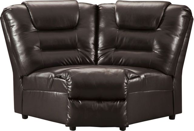 Signature Design by Ashley® Vacherie 3-Piece Chocolate Reclining Sectional 1