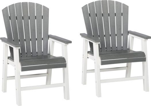 Signature Design by Ashley® Transville Gray/White Dining Arm Chair-2