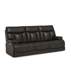 Flexsteel® Clive Black Triple Power Reclining Sofa