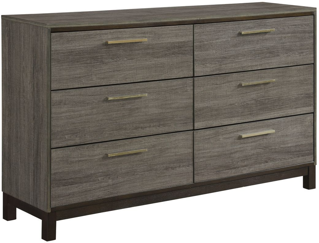 Grey and deals brown dresser