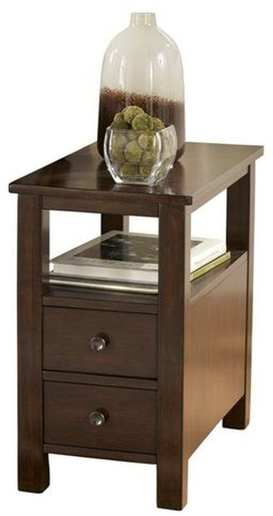 Signature Design by Ashley® Marion Dark Brown Chairside End Table 3
