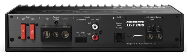 AudioControl® LC-1.800 High-Power Mono Subwoofer Amplifier 3