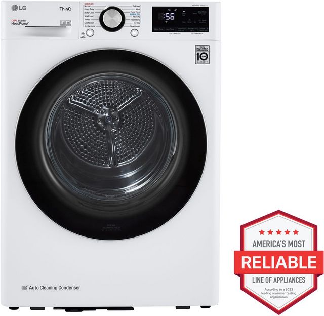 LG 4.2 Cu. Ft. White Front Load Electric Dryer-1