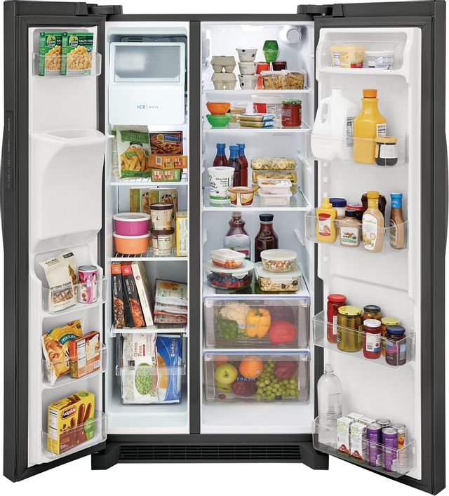 Frigidaire® 25.6 Cu. Ft. Black Stainless Steel Side-by-Side Refrigerator 4