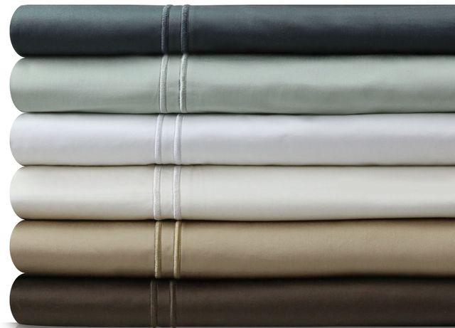 Malouf® 600 TC Egyptian Cotton White Split California King Bed Sheet Set 2