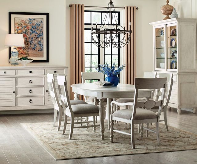 American Drew® Grand Bay White Arm Chair | Bob Mills Furniture