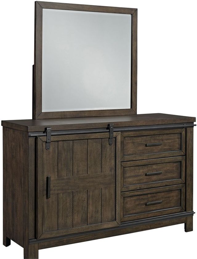 Liberty Furniture Thornwood Hills Rock Beaten Gray Dresser And Mirror-1