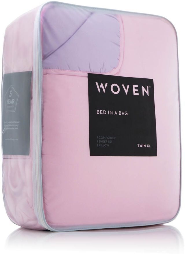 Malouf® Woven™ Reversible Lilac Queen Bed in a Bag 13
