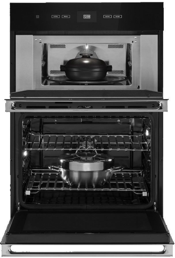 JennAir® NOIR™ 30" Stainless Steel Built-In Oven/Microwave Combination Wall Oven-2