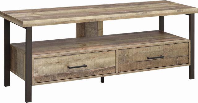 Coaster® Rustic Weathered Pine 60" TV Console 0