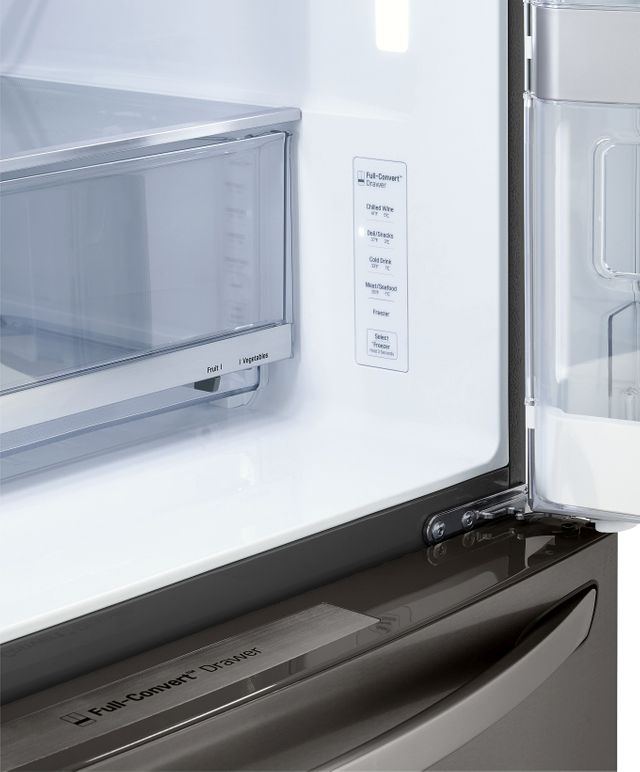 LG 22.5 Cu. Ft. PrintProof™ Black Stainless Steel Smart Wi-Fi Enabled Counter Depth French Door Refrigerator 12