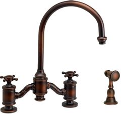 Waterstone™ Faucets Hampton Bridge Kitchen Faucet with Side Spray