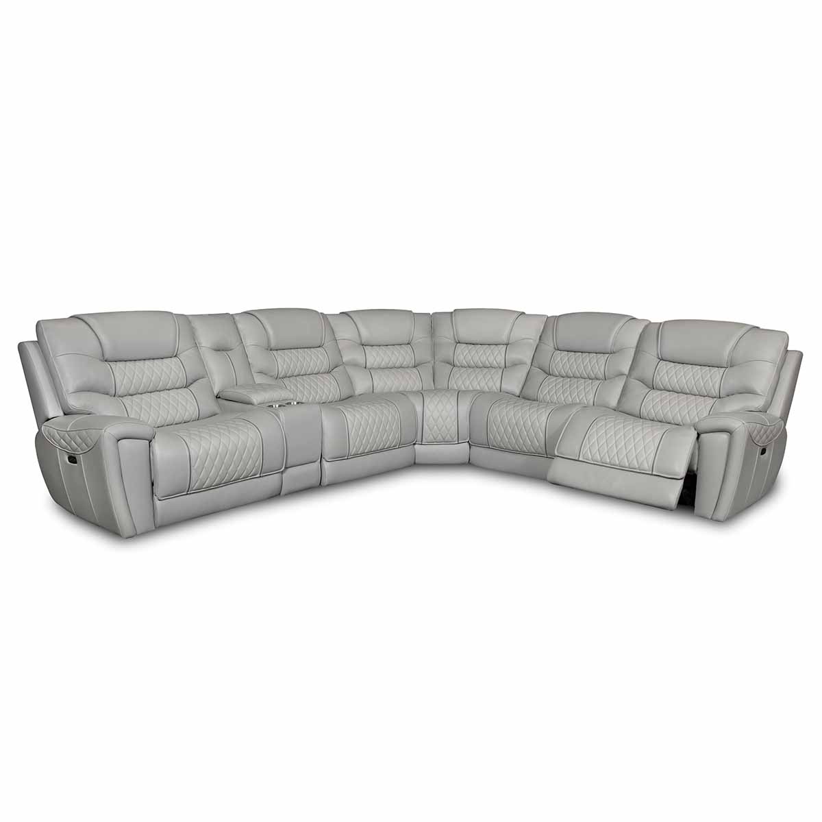Corinthian Furniture Breckenridge Power Reclining 3-Pc Sectional with Power Headrests