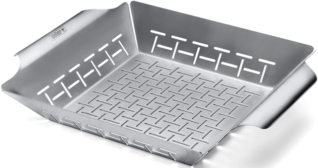 Weber® Grills® Stainless Steel Deluxe Grilling Basket-0