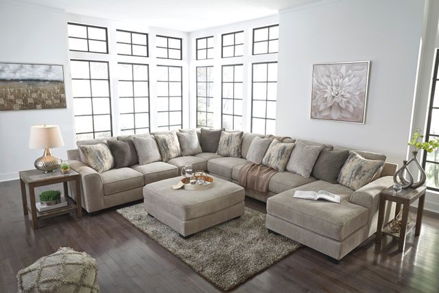 Benchcraft® Ardsley 5-Piece Pewter Sectional with Chaise 13