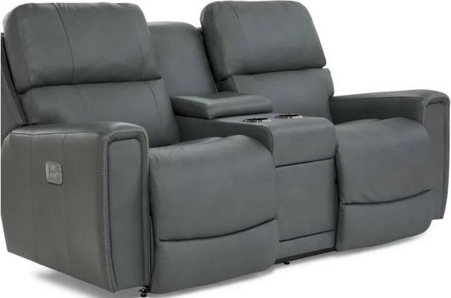 La Z Boy® Apollo Cream Power Reclining Loveseat With Headrest And Console Alton Refrigeration 5819