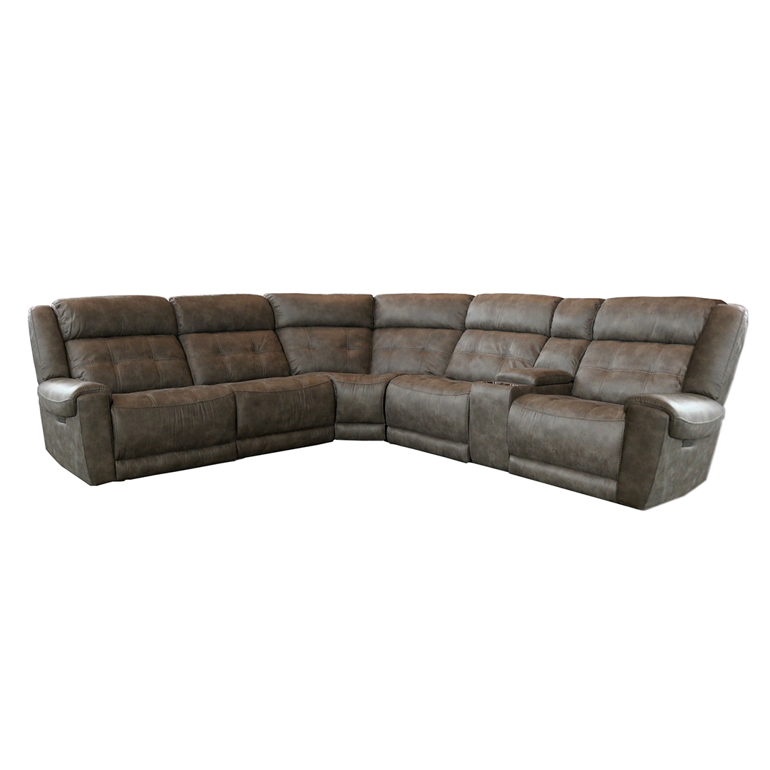 Cheers Sandstone 6-Piece Power Reclining Sectional