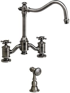 Waterstone™ Faucets Annapolis Bridge Kitchen Faucet with Side Spray