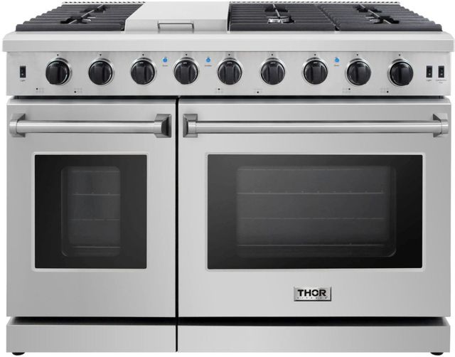 Thor Kitchen® 48" Stainless Steel Pro Style Gas Range 0