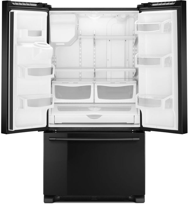 Maytag® 24.7 Cu. Ft. Black French Door Refrigerator 1