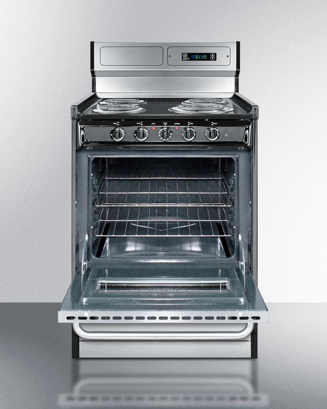 Summit® 24" Stainless Steel Free Standing Electric Range 2