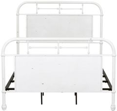 Liberty Furniture Vintage Antique White Youth Full Distressed Metal Bed